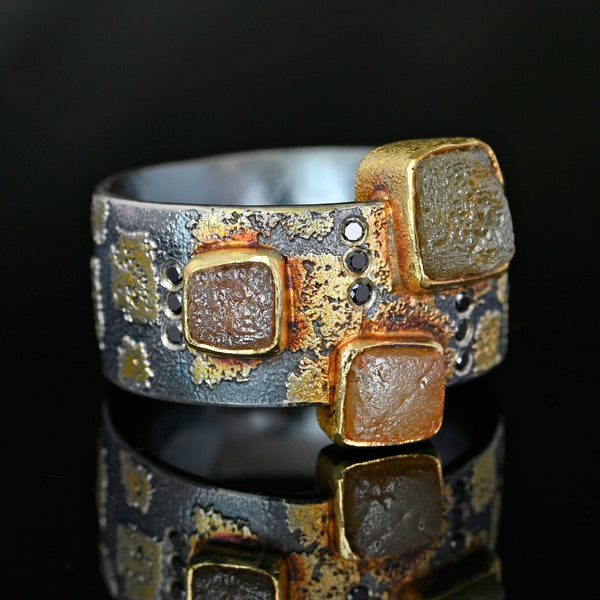 Atelier Zobel 22K Gold Rough Diamond Statement Ring