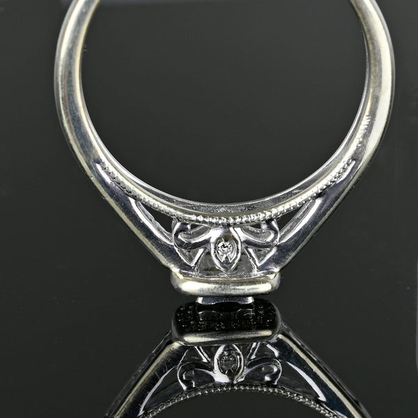 Vintage 14K White Gold Princess Cut Diamond Ring - Boylerpf