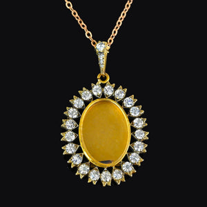 Antique Diamond Paste Shaker Locket Pendant - Boylerpf