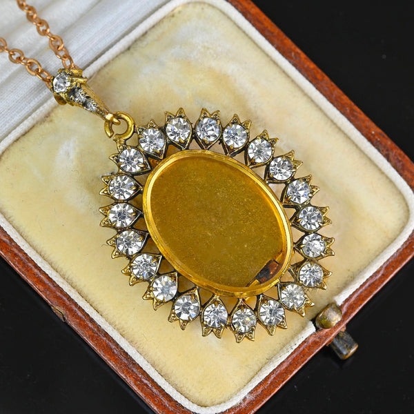 Antique Diamond Paste Shaker Locket Pendant - Boylerpf