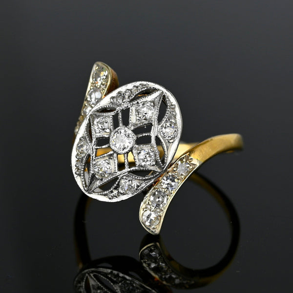 Art Deco Emerald Cut Lab Diamond Engagement Ring In 18K White Gold |  Fascinating Diamonds