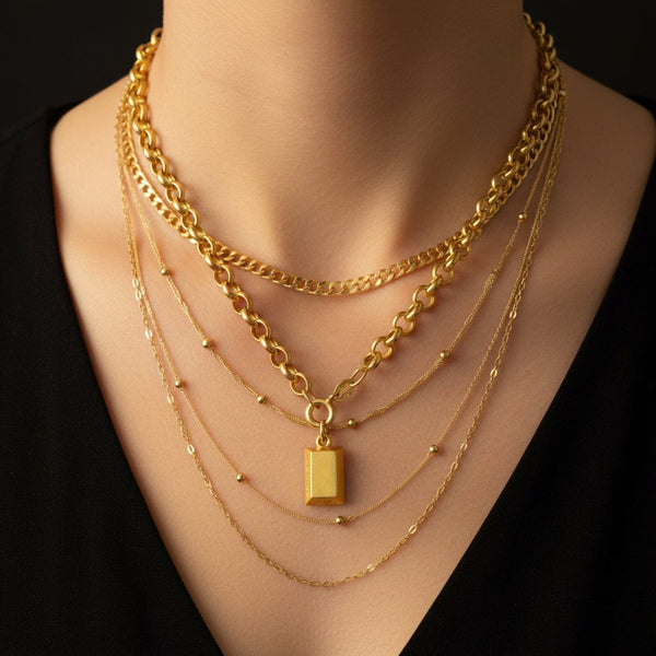 DEPOSIT Vintage 9K Gold Belcher Link Chain Necklace - Boylerpf