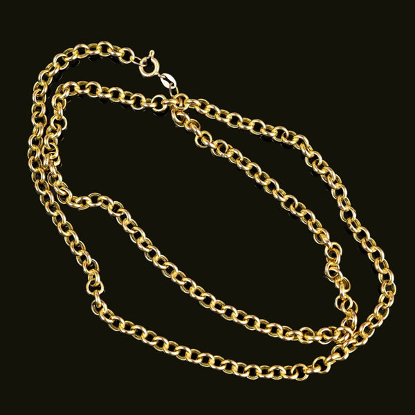 DEPOSIT Vintage 9K Gold Belcher Link Chain Necklace - Boylerpf