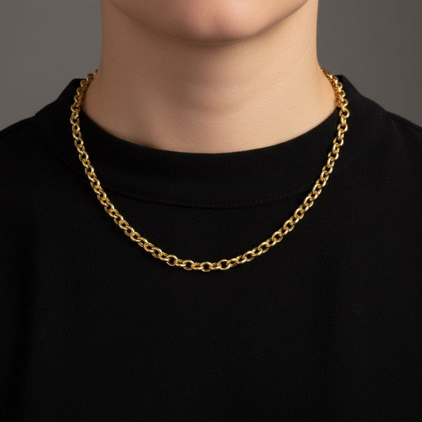 DEPOSIT Vintage 9K Gold Belcher Link Chain Necklace - Boylerpf