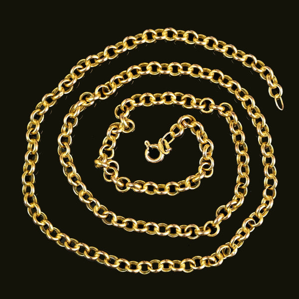 DEPOSIT Vintage 9K Gold Belcher Link Chain Necklace - Boylerpf