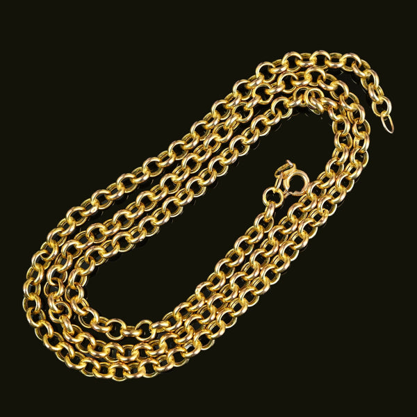 DEPOSIT Vintage 9K Gold Belcher Link Chain Necklace - Boylerpf