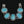 Load image into Gallery viewer, Vintage Egyptian Scarab Bracelet Turquoise Faience Silver
