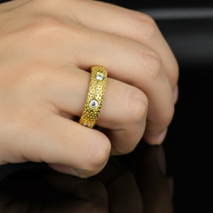 Fine 18K Gold .65 CTW Diamond Eternity Ring Band - Boylerpf