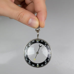 Vintage Working Compass Pendant Necklace Watch Fob - Boylerpf