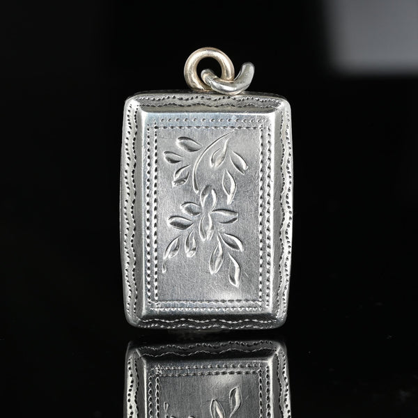 Antique Georgian Sterling Silver Vinaigrette Fob Pendant, C. 1824 - Boylerpf