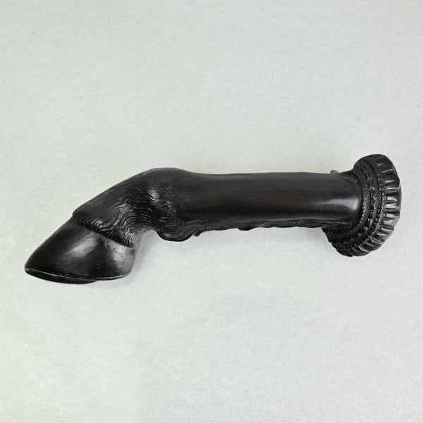 Antique Victorian Horse Hoof Vulcanite Brooch