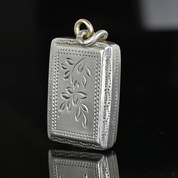 Antique Georgian Sterling Silver Vinaigrette Fob Pendant, C. 1824 - Boylerpf