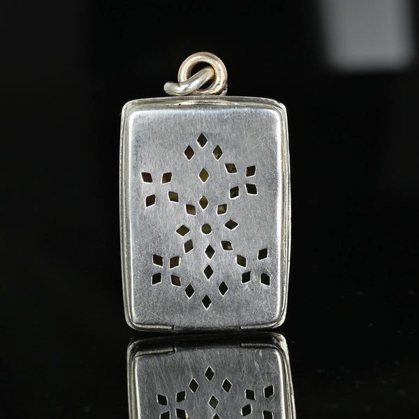 Antique Georgian Sterling Silver Vinaigrette Fob Pendant, C. 1824 - Boylerpf