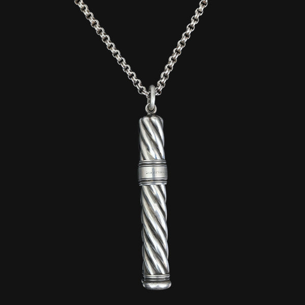 Antique Mappin & Webb Silver Sliding Pencil Fob Pendant - Boylerpf