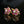 Load image into Gallery viewer, Vintage 10K Gold Diamond Ruby Cluster Drop Earrings - Boylerpf
