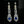 Load image into Gallery viewer, Platinum Ceylon Sapphire and Diamond Drop Earrings - Boylerpf
