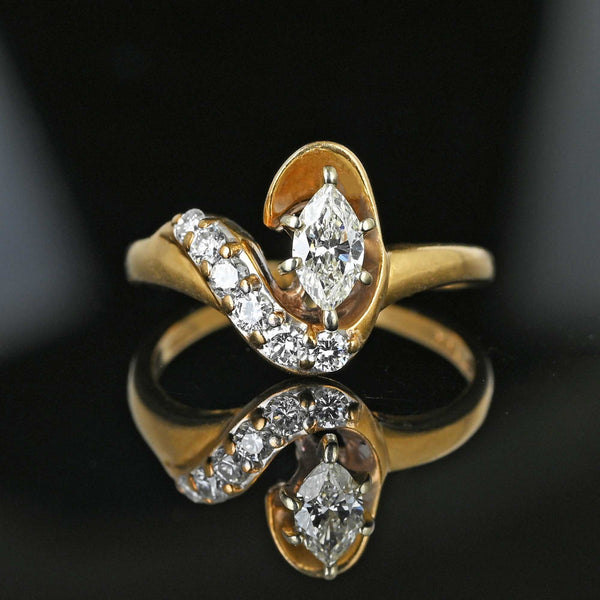 18k Gold and Diamond Polki Cocktail Ring with Hyderabadi Pearls – G. K.  Ratnam