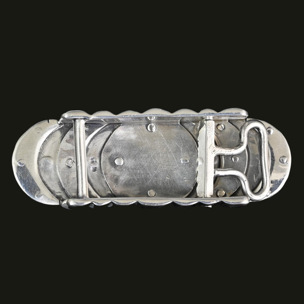William Spratling Taxco Sterling Silver Shell Belt Buckle