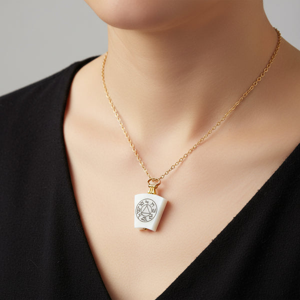 Antique Gold White Chalcedony Masonic Watch Fob Pendant - Boylerpf