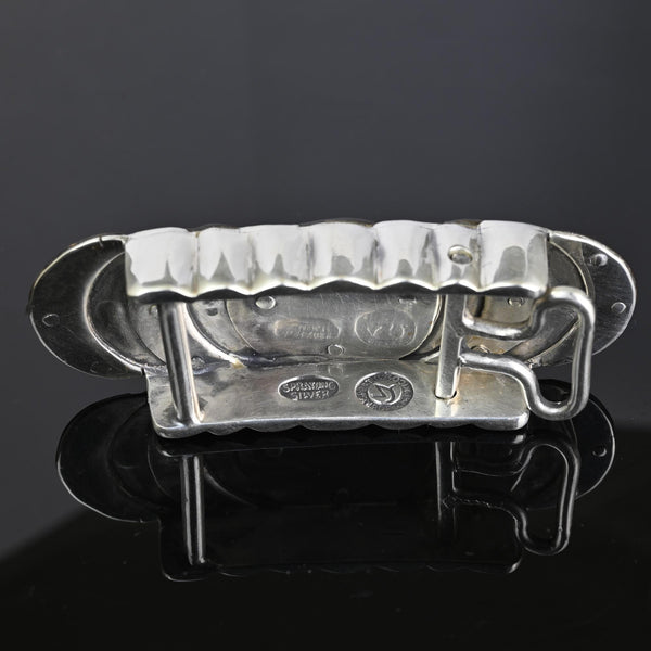 William Spratling Taxco Sterling Silver Shell Belt Buckle