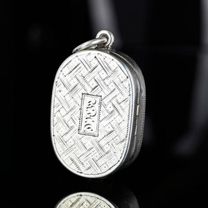Antique Georgian Silver Vinaigrette Pendant, Circa 1806 - Boylerpf