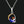 Load image into Gallery viewer, Sterling Silver Moon Pendant with Amber &amp; Titanium
