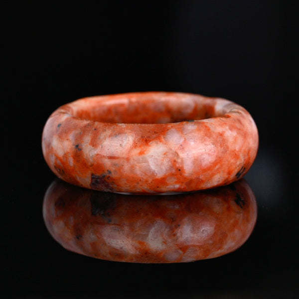 Vintage Jasper Agate Donut Stacking Band Ring - Boylerpf