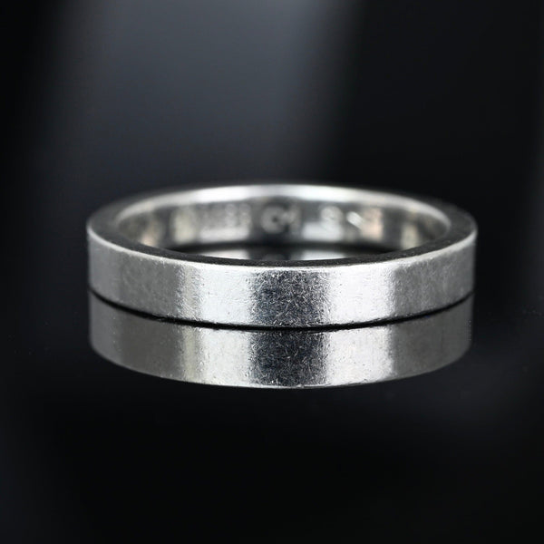 Vintage Cartier Platinum 3mm Wedding Band Ring - Boylerpf