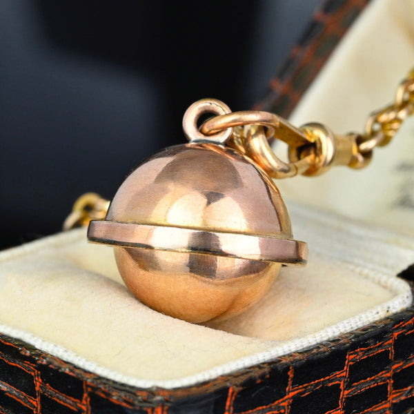 Antique Victorian Working Gimbal Compass Pendant