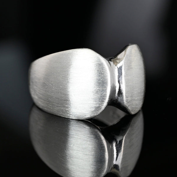 Vintage Georg Jensen Sterling Silver Modernist Wide Ring - Boylerpf