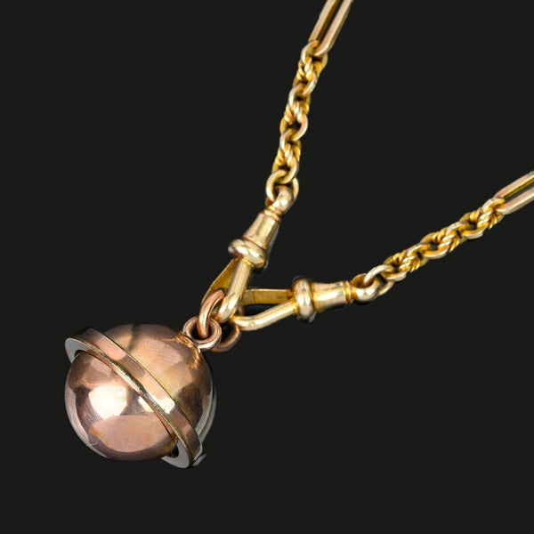 Antique Victorian Working Gimbal Compass Pendant