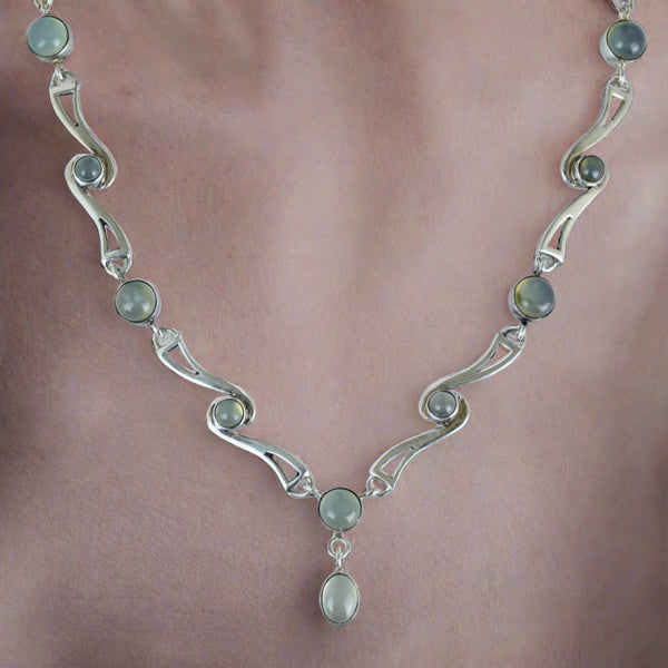 Vintage Arts and Crafts Style Moonstone Necklace - Boylerpf