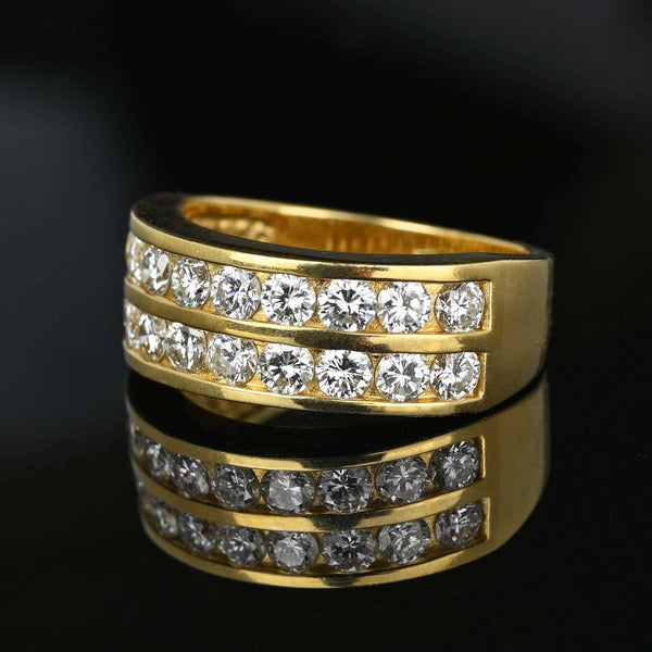14K Gold Half Eternity 1.25 Carat Diamond Ring Band - Boylerpf