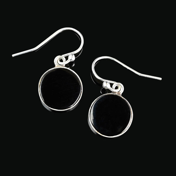 Rare Queen Victoria Maundy Coin Whitby Jet Earrings - Boylerpf