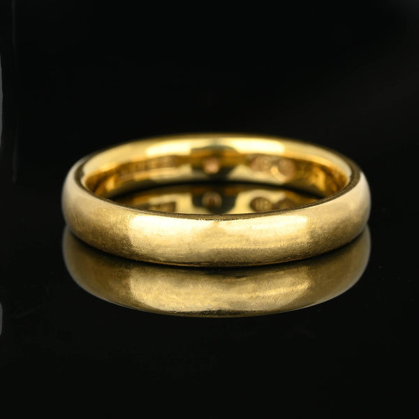 Vintage Thick Eternity 18K Gold Wedding Ring Band - Boylerpf