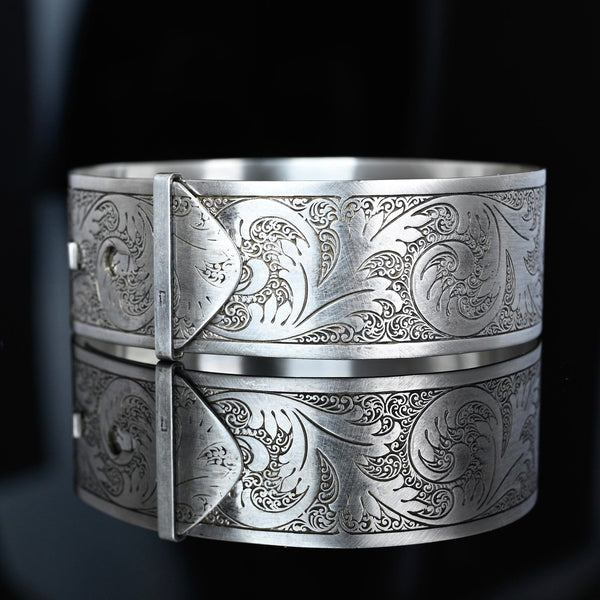 Antique Charles Horner Sterling Silver Buckle Bangle – Chester