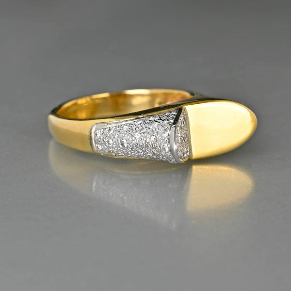 Avant Garde Modernist 14K Gold 3/4 CTW Diamond Ring - Boylerpf