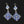 Load image into Gallery viewer, Vintage Geometric Silver Blue Enamel Chandelier Earrings - Boylerpf

