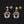 Load image into Gallery viewer, Silver Amethyst Peridot Garnet Post Drop Earrings - Boylerpf
