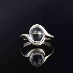 Vintage Silver Pools of Light Statement Ring - Boylerpf