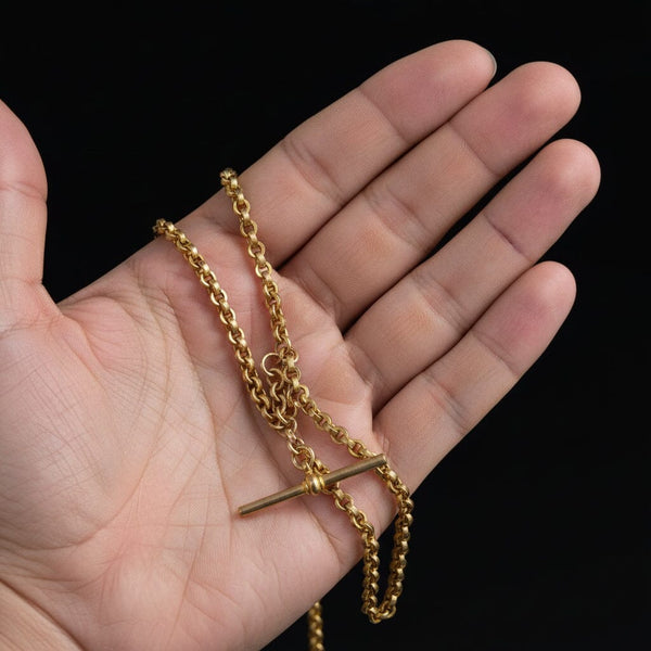 Antique Thomas Hopwood Double Albert Pocket Watch Chain Necklace