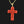 Load image into Gallery viewer, 18K Gold Beaded Coral Cross Pendant Necklace - Boylerpf
