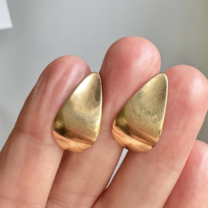 Vintage Georg Jensen 18K Gold Earrings, Danish Designer - Boylerpf