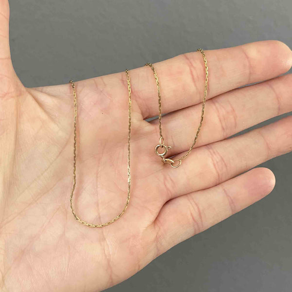 14K Gold Boston Link Flexible Chain Necklace - Boylerpf