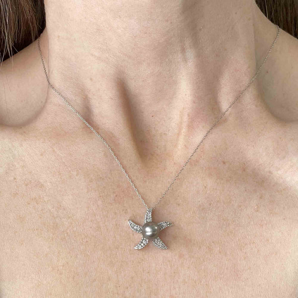 2.05 Carat Diamond Starfish Pendant Necklace (White Gold) — Shreve, Crump &  Low