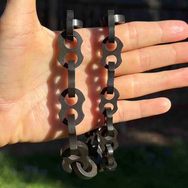 Antique Vulcanite Mariner Link Victorian Necklace - Boylerpf