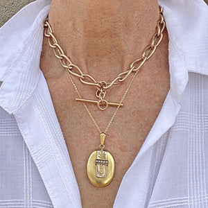 Antique Victorian Pearl Solid 14K Gold Locket Necklace - Boylerpf
