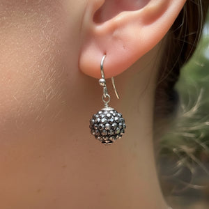 Antique Victorian Silver Cut Steel Drop Earrings - Boylerpf