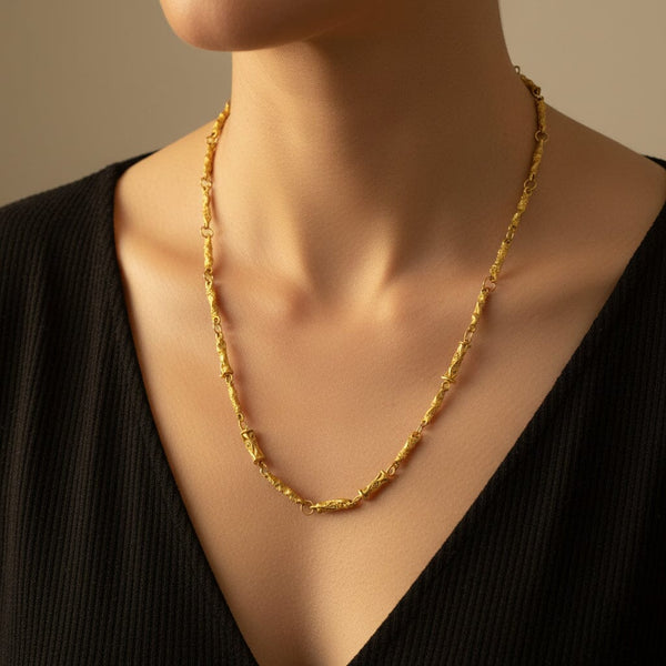 Vintage 18K Gold Convertible Necklace, Bracelet & Chain
