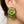Load image into Gallery viewer, Vintage Thewa 18K Gold Peacock Green Glass Clip-On Earrings
